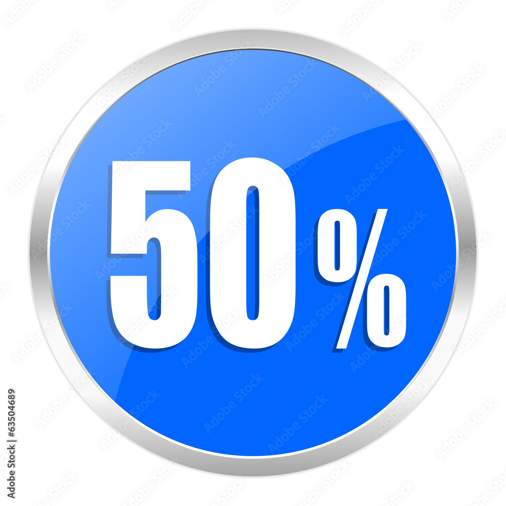 50 percent icon 50 percent icon
