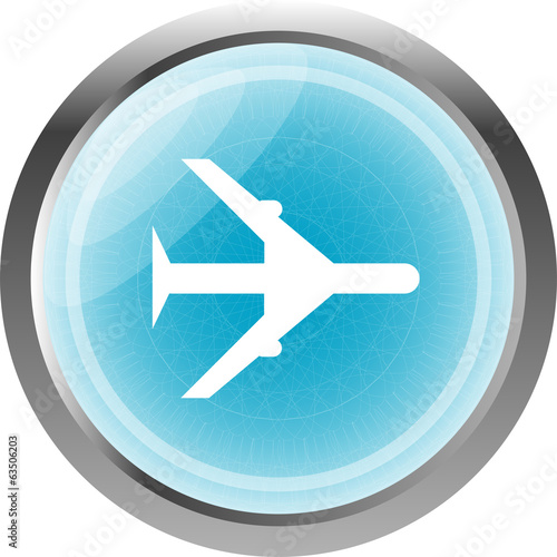 plane, travel web icon design element