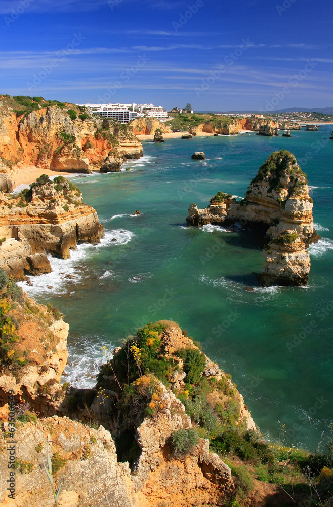 Obraz premium Ponta de Piedade in Lagos, Algarve region, Portugal