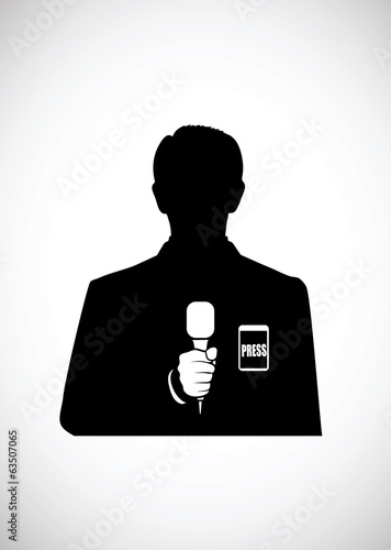 silhouette reporter