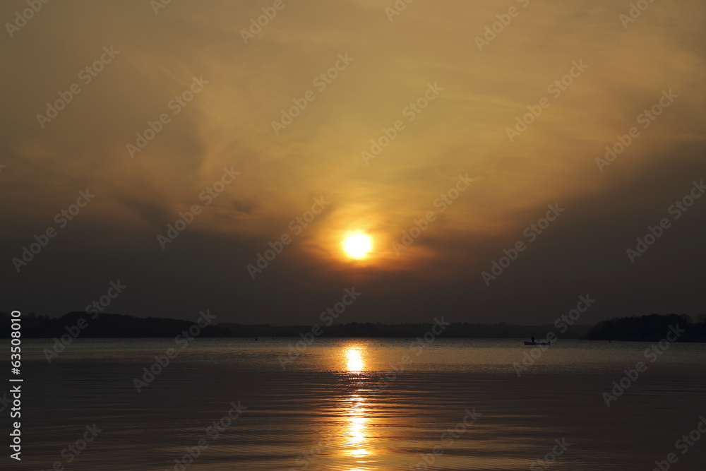 Sunset at Rutland Water.