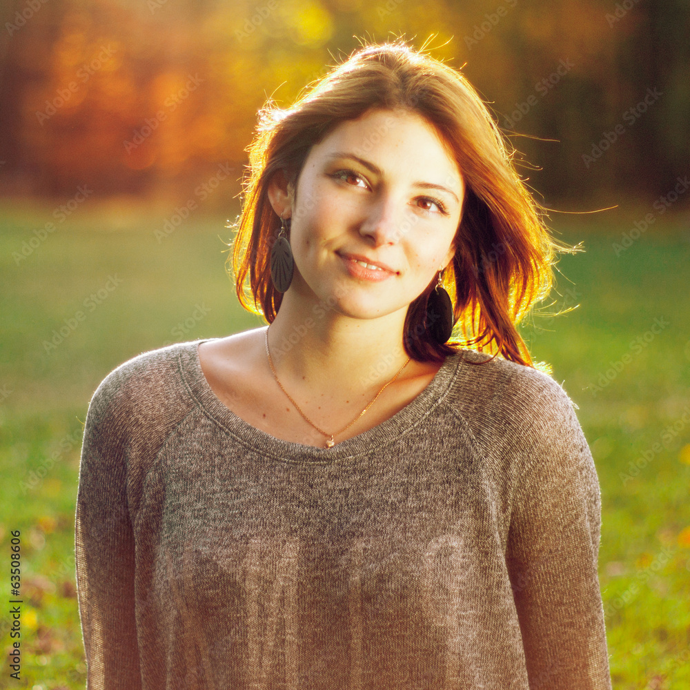 Portrait Of Smiling Beautiful Woman Portrait Of Smiling Beautiful Woman