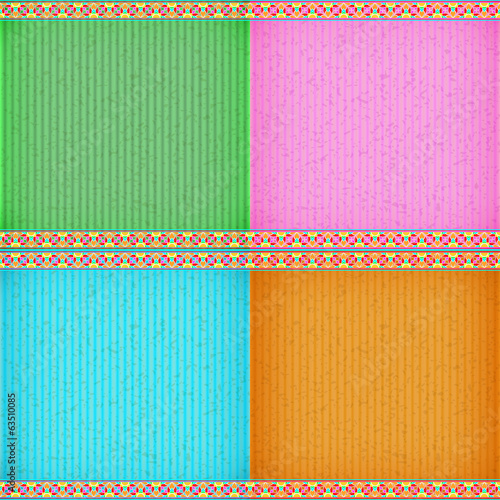 Colorful water lily card board texture