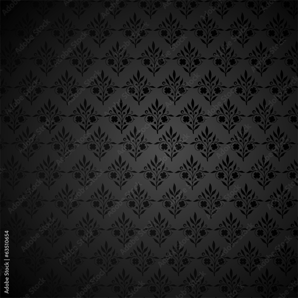 Luxurious black velvet wallpaper seamless Stock-Vektorgrafik | Adobe Stock