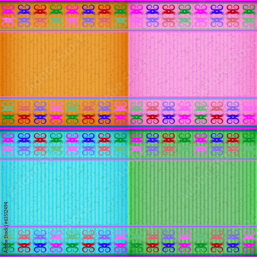 Colorful crab card board texture