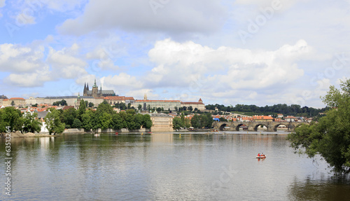 Charles Bridge and Prague Castle.