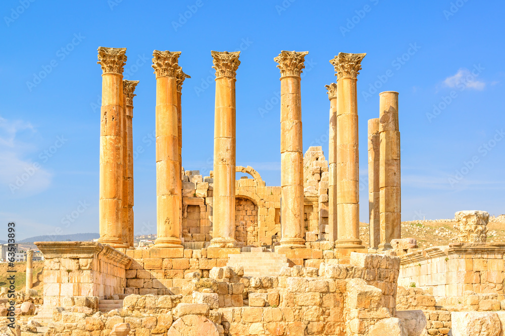 The Temple of Artemis is a Roman temple in Gerasa, Jordan