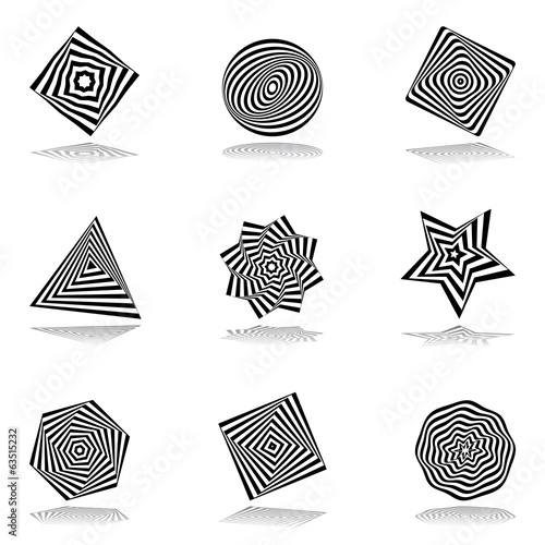 Design elements set. Abstract icons.