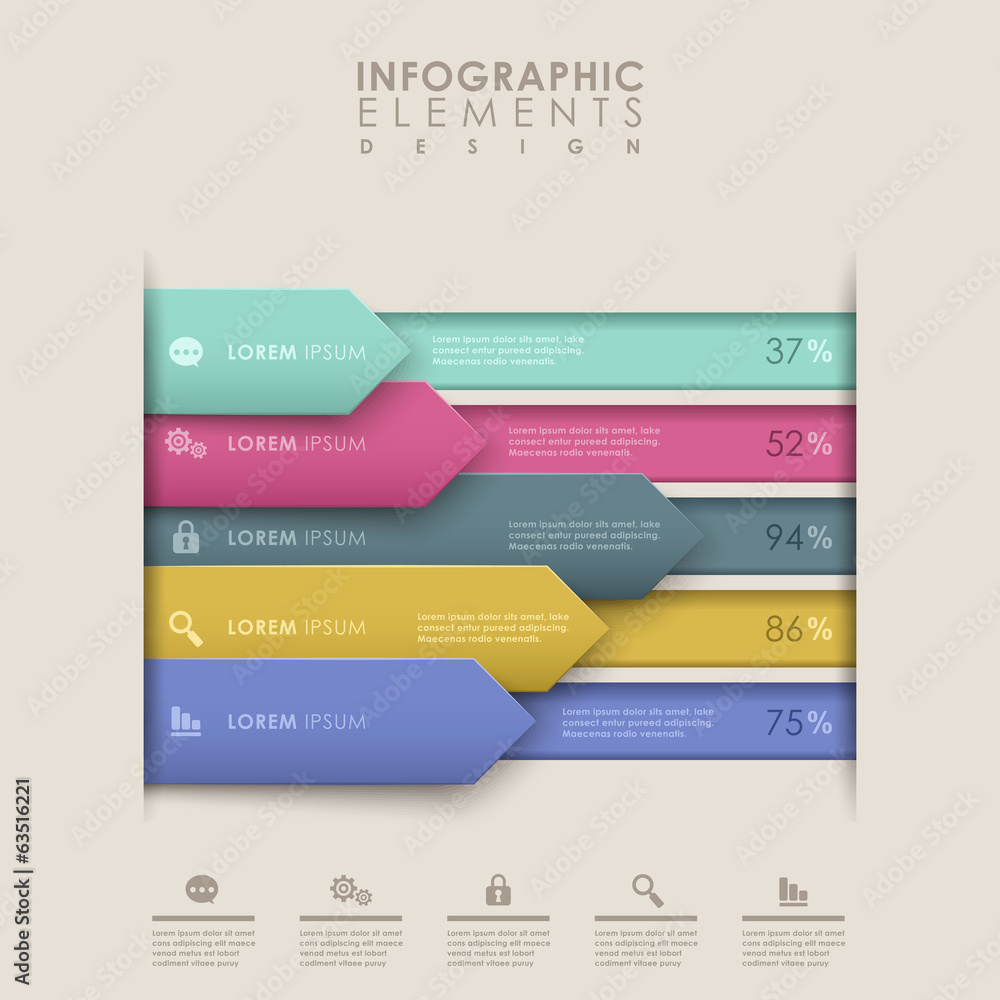 Fototapeta premium abstract bar chart infographics