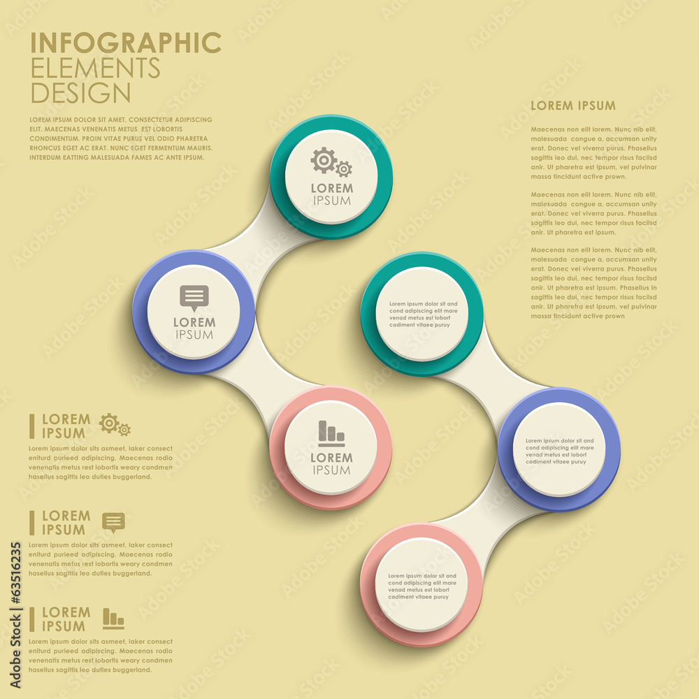 abstract circle option infographics abstract circle option infographics