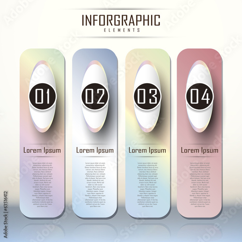 abstract gradient banner infographics