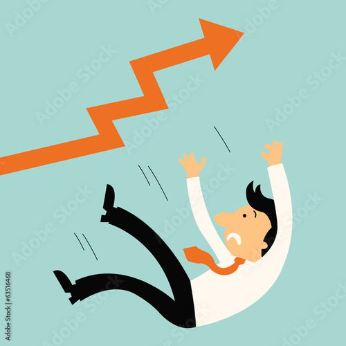 fall down businessman