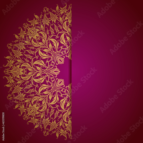 Elegant background with lace ornament