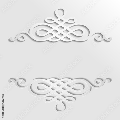 Curly Frame Schnörkelrahmen Vektor