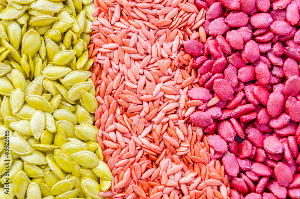 Colorful seeds texture using as background Colorful seeds texture using as background