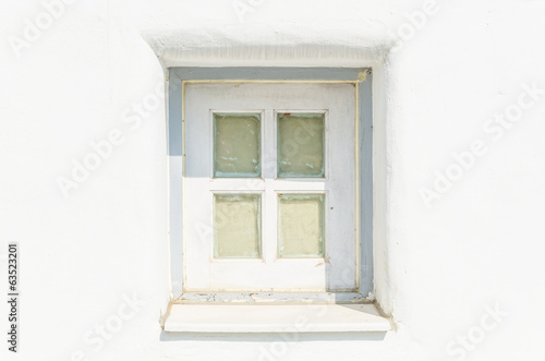 Greece window santorini style © siraphol