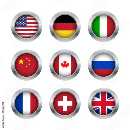 Flag buttons set 1 Free Download Flag buttons set 1 - GFXLoad