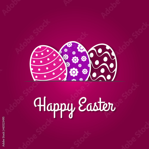 Paper easter egg card.
