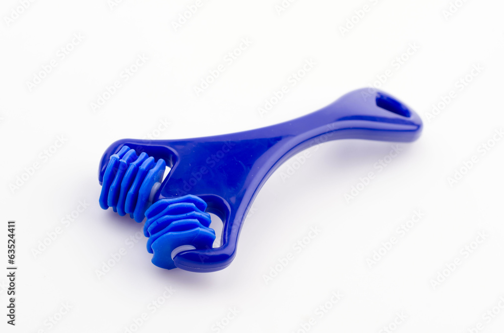 Roller face isolated white background Roller face isolated white background
