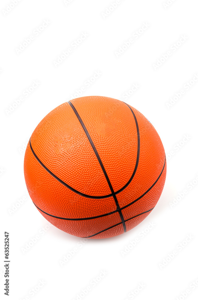 Fototapeta premium Basketball isolated white background
