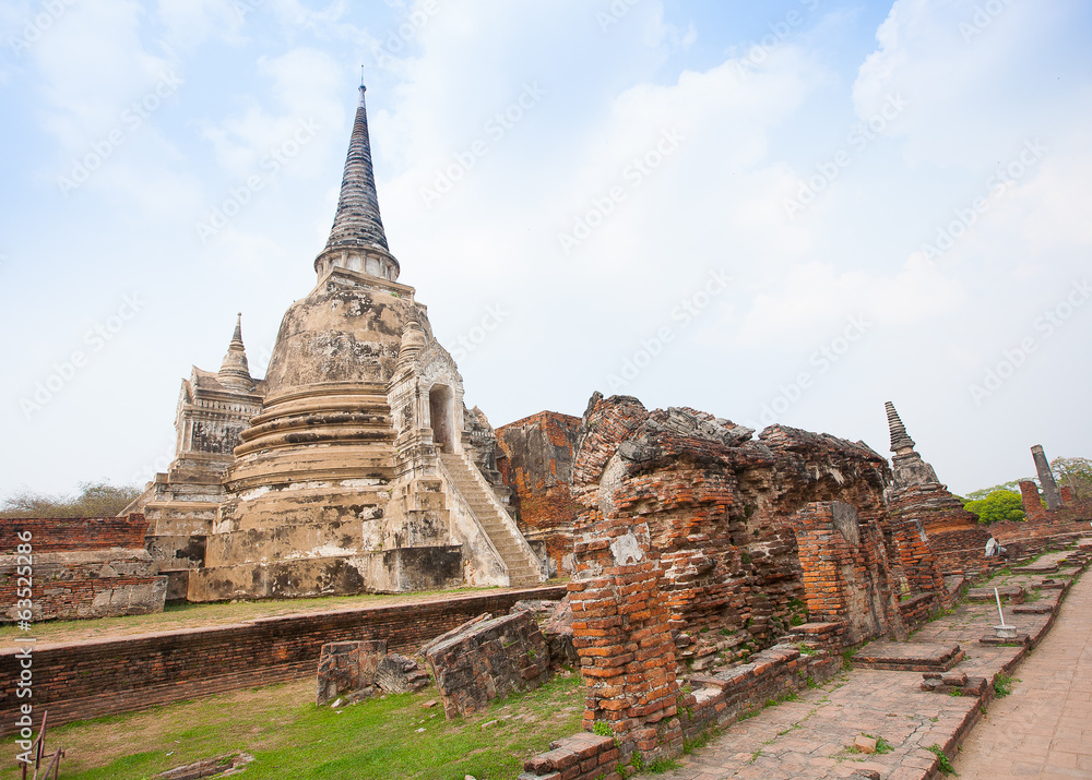 View of Wat Phra Si Sanphet in Ayutthaya Thailand View of Wat Phra Si Sanphet in Ayutthaya Thailand