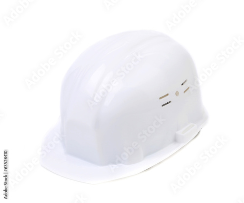 White safety helmet.