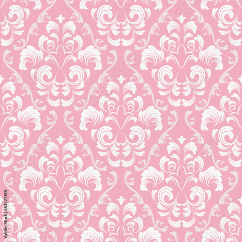 Wallpaper Mural seamless wallpaper. damask pattern. flower background Torontodigital.ca