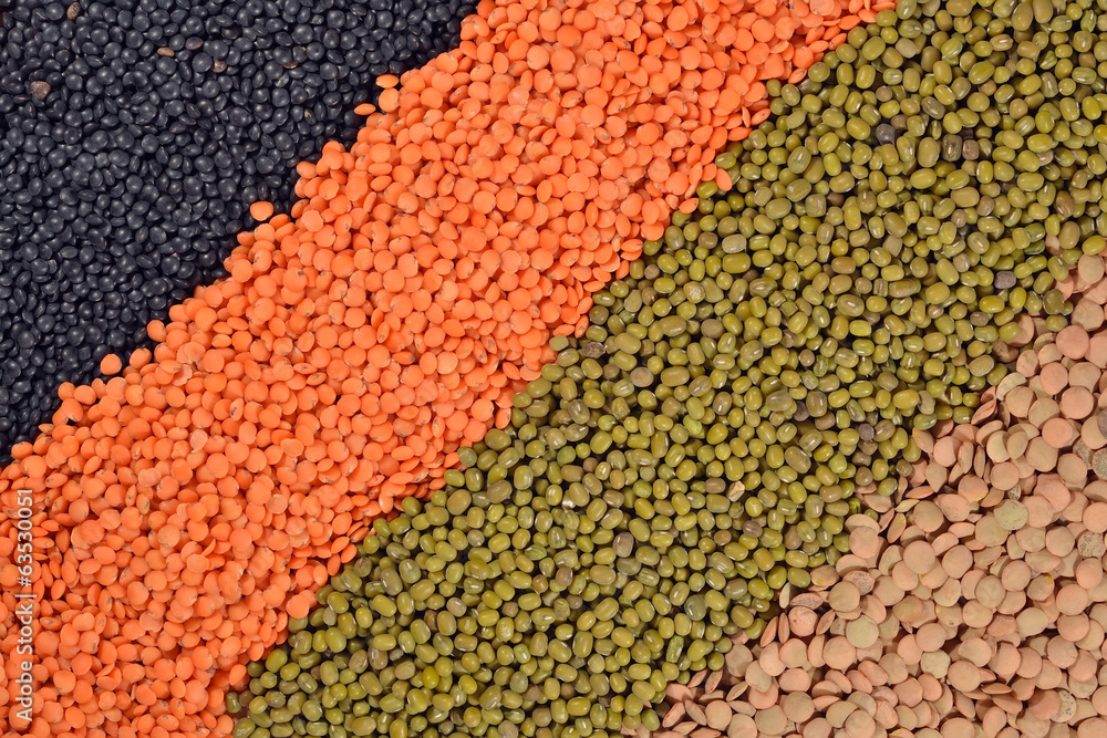 Mixture of lentils and beans Mixture of lentils and beans