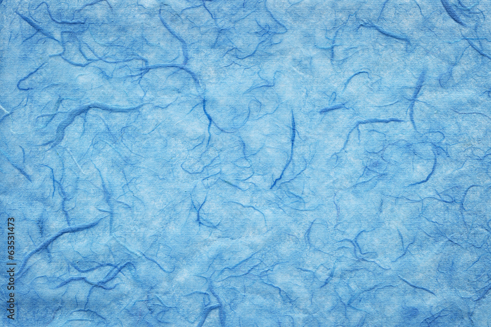 Blue handmade paper texture Blue handmade paper texture