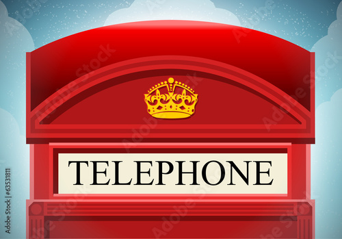 English Red Telephone Cabin