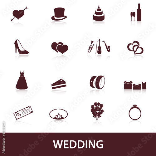 wedding icons eps10