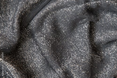 black shiny fabric