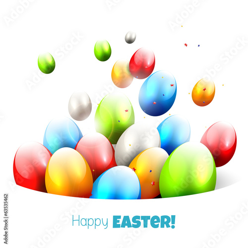 Modern colorful Easter background