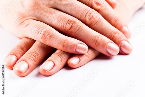 manicure on short nails