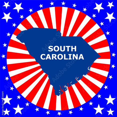 map of the U.S. state of South Carolina