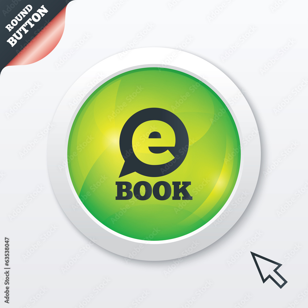 Obraz premium E-Book sign icon. Electronic book symbol.