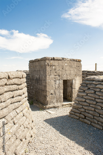 Bunker pillbox great world war 1 flanders belgium photo