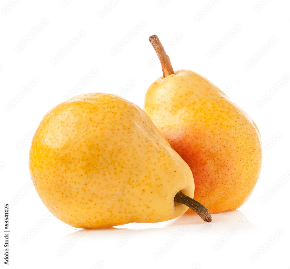 Ripe pear isolated on white background Ripe pear isolated on white background