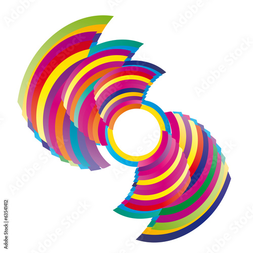 Bunter Strudel - Kreativität - vektor