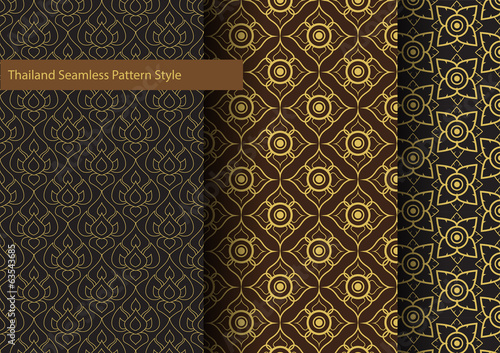 Thailand Basic Seamless Pattern Style