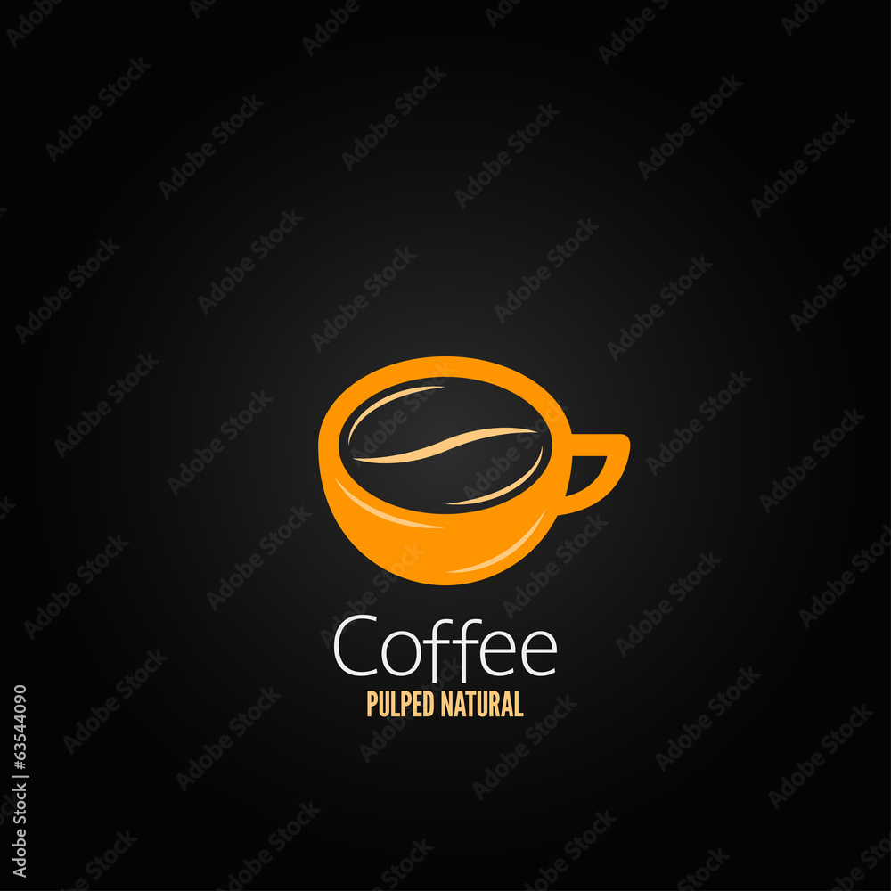 coffee cup bean concept design background coffee cup bean concept design background