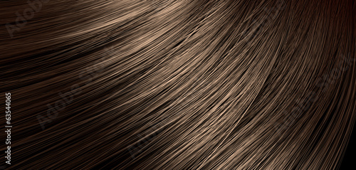 Brown Hair Blowing Closeup