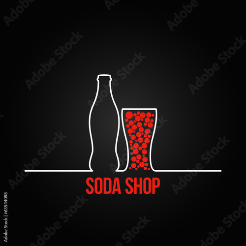 soda bottle splash design menu backgraund