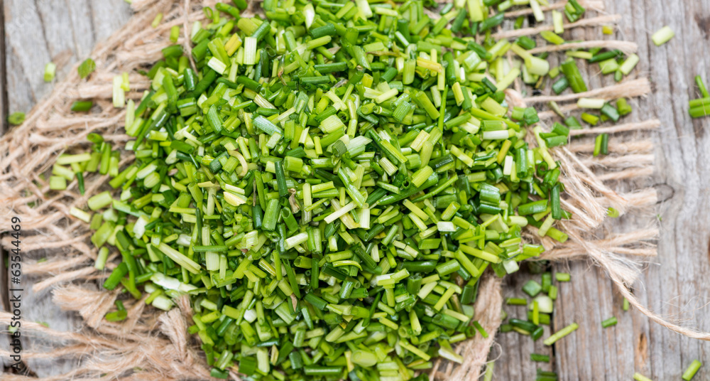 Heap of fresh cutted Chives Heap of fresh cutted Chives
