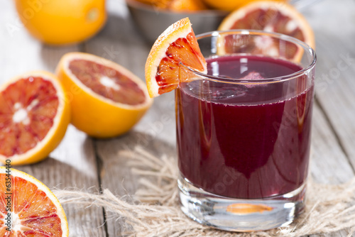 Glass with Blood Orange Juice