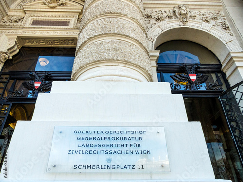 Wien. Österreich. Oberster Gerichtshof