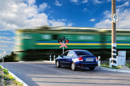 Canvas-taulu Rail crossing