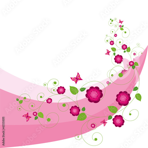 Pink  flower background. 