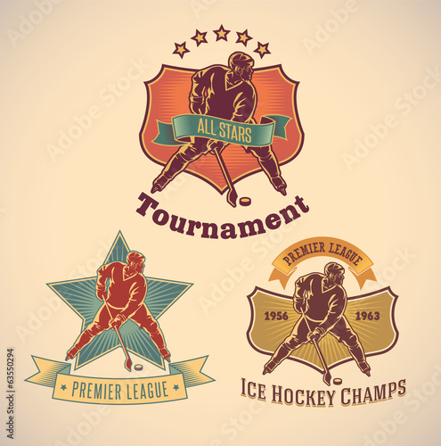 Ice hockey labels