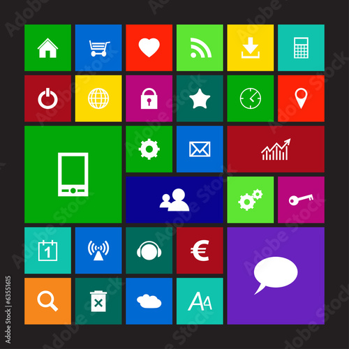 Set of metro icons